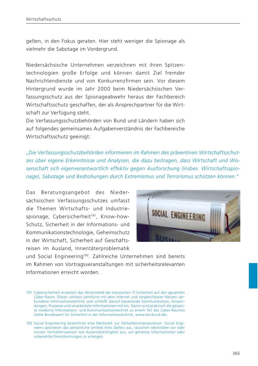 Seite 366 des Verfassungsschutzbericht 2024 Niedersachsen