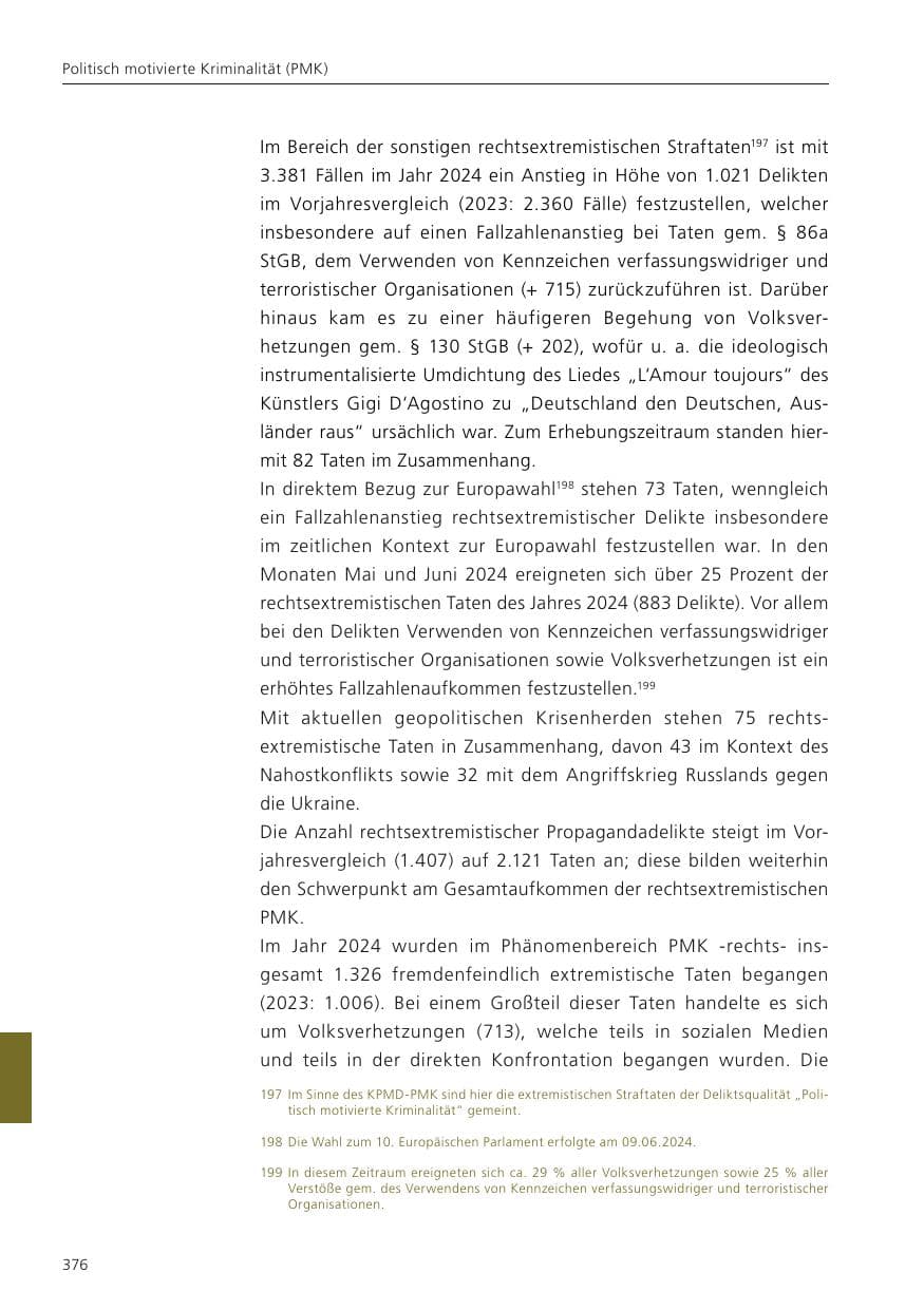 Seite 377 des Verfassungsschutzbericht 2024 Niedersachsen