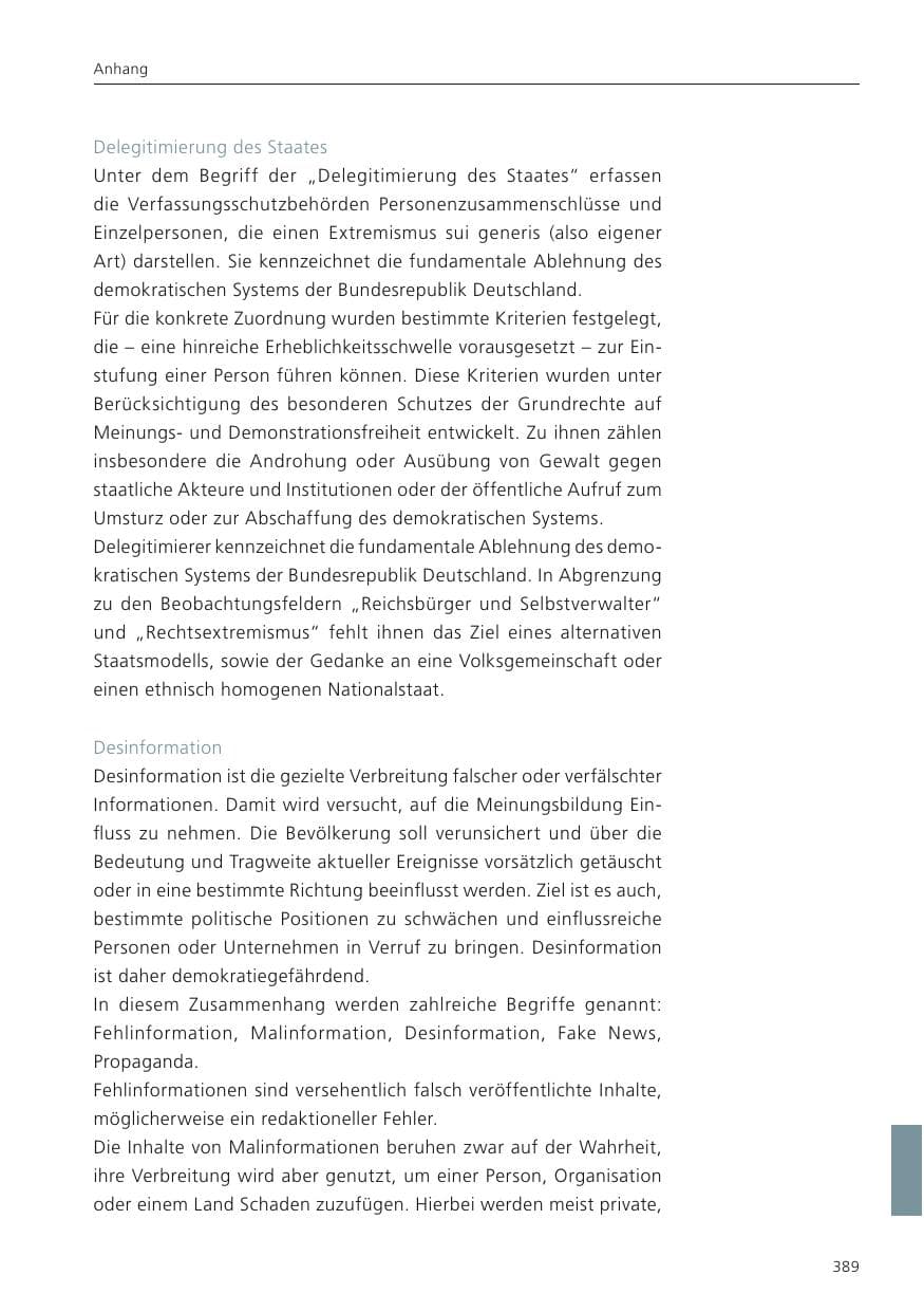 Seite 390 des Verfassungsschutzbericht 2024 Niedersachsen