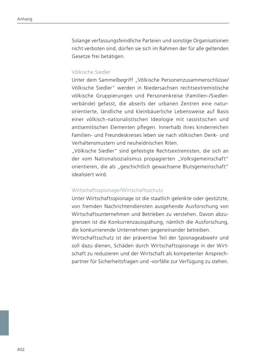 Seite 403 des Verfassungsschutzbericht 2024 Niedersachsen