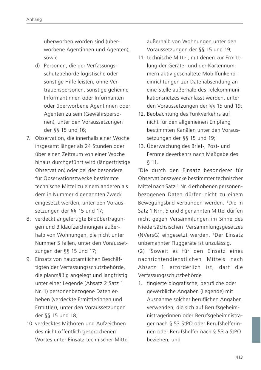 Seite 414 des Verfassungsschutzbericht 2024 Niedersachsen