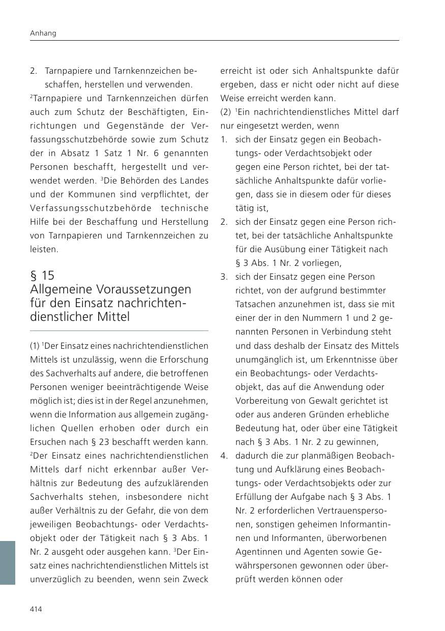Seite 415 des Verfassungsschutzbericht 2024 Niedersachsen