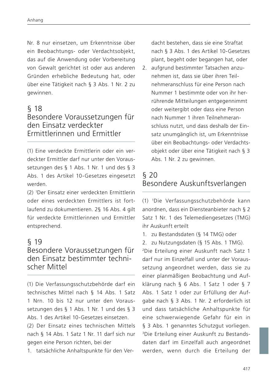 Seite 418 des Verfassungsschutzbericht 2024 Niedersachsen