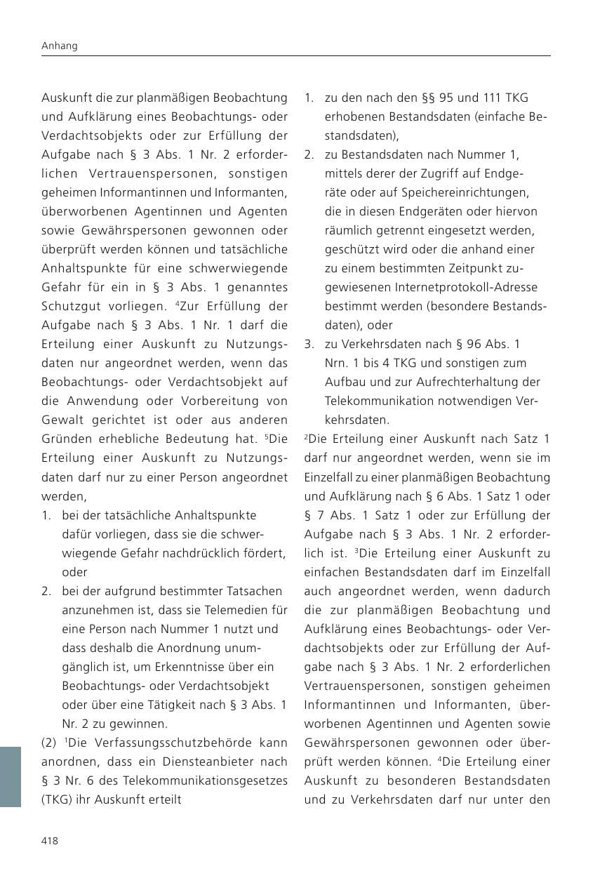 Seite 419 des Verfassungsschutzbericht 2024 Niedersachsen
