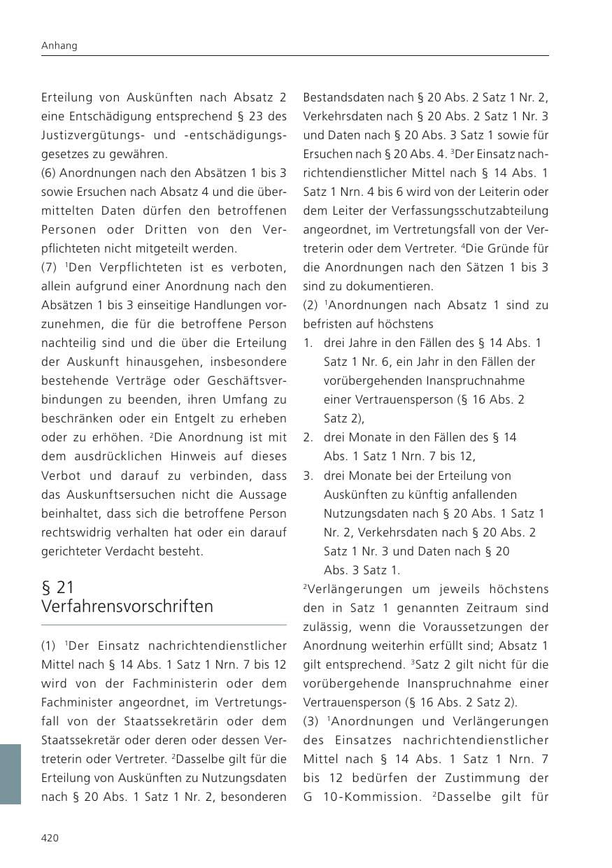 Seite 421 des Verfassungsschutzbericht 2024 Niedersachsen