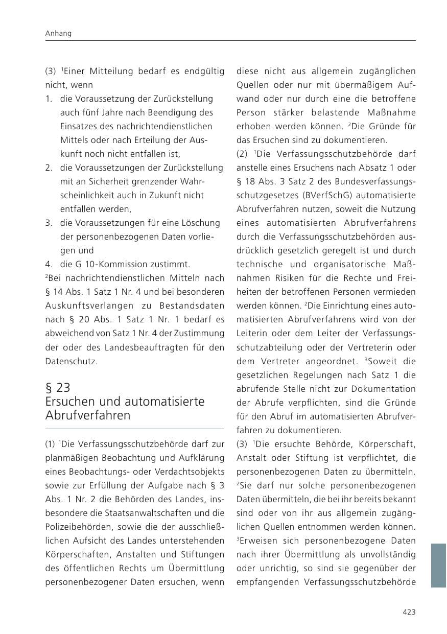 Seite 424 des Verfassungsschutzbericht 2024 Niedersachsen