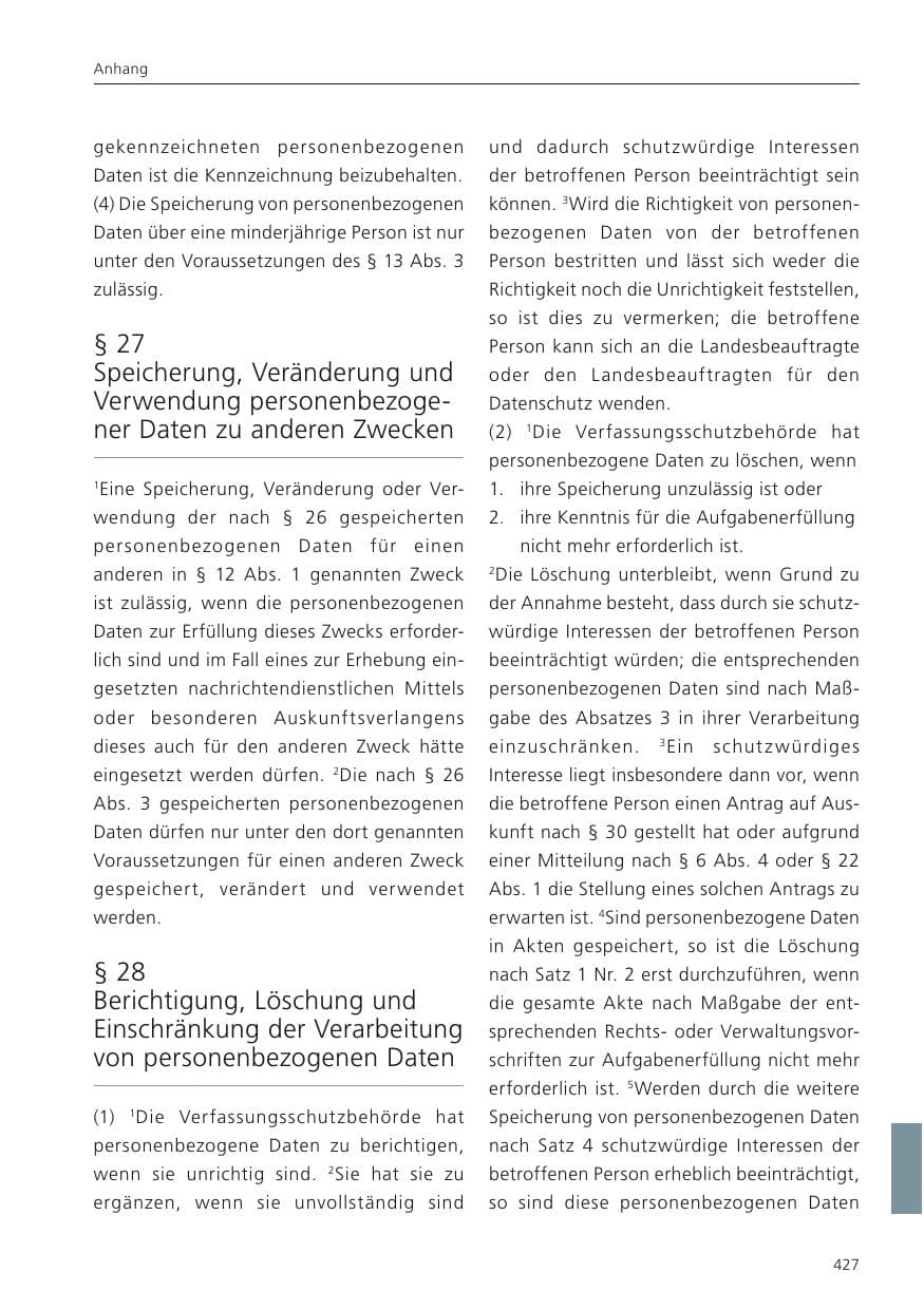 Seite 428 des Verfassungsschutzbericht 2024 Niedersachsen