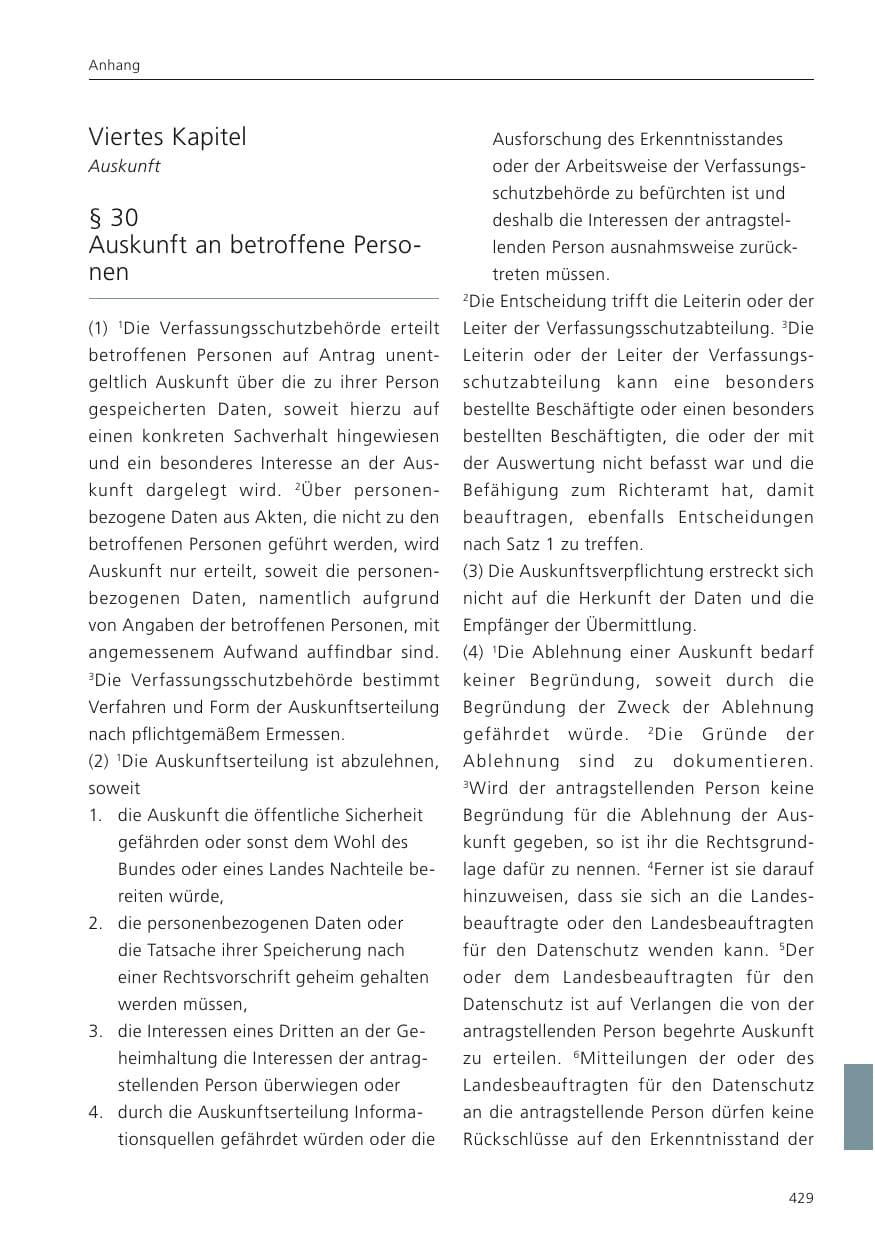 Seite 430 des Verfassungsschutzbericht 2024 Niedersachsen