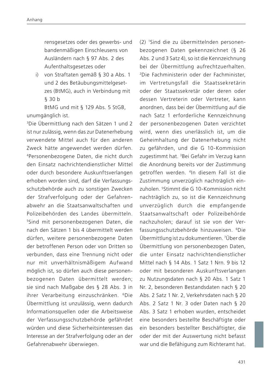 Seite 432 des Verfassungsschutzbericht 2024 Niedersachsen