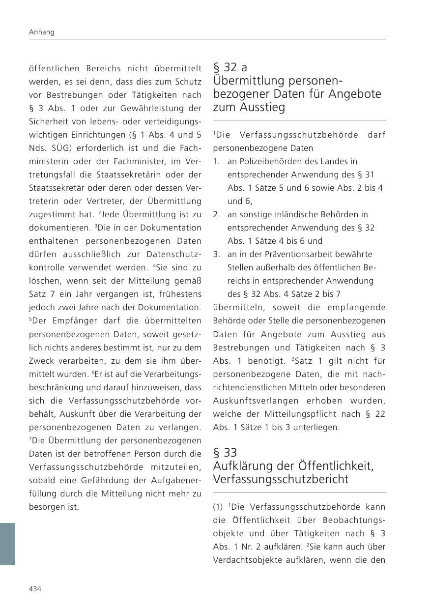 Seite 435 des Verfassungsschutzbericht 2024 Niedersachsen