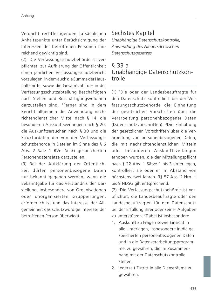 Seite 436 des Verfassungsschutzbericht 2024 Niedersachsen