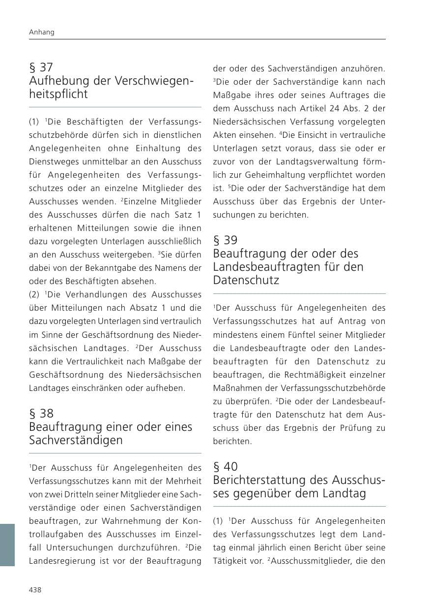 Seite 439 des Verfassungsschutzbericht 2024 Niedersachsen