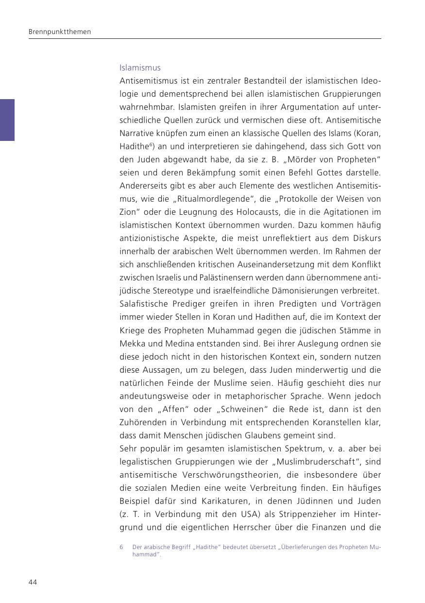 Seite 45 des Verfassungsschutzbericht 2024 Niedersachsen
