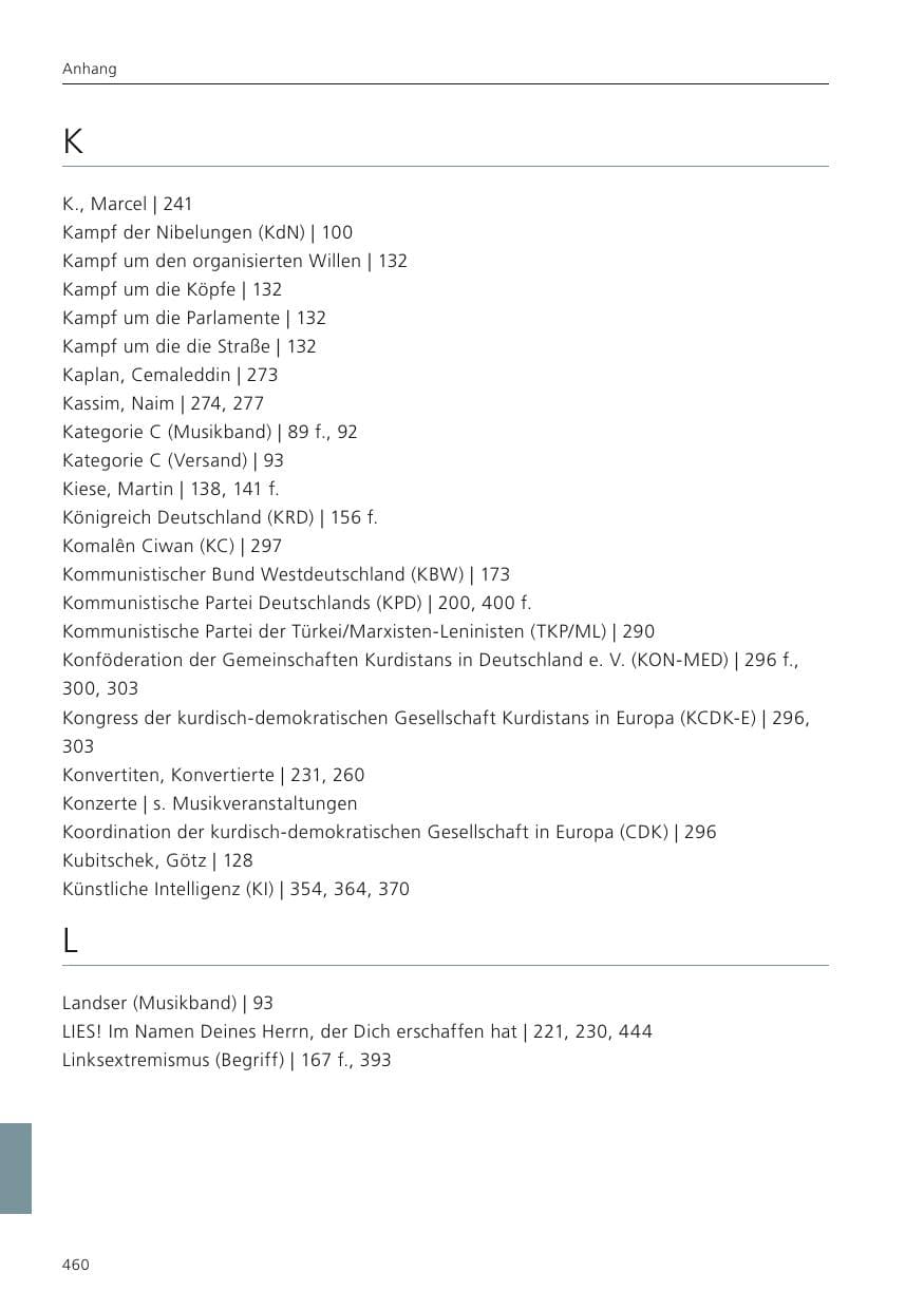 Seite 461 des Verfassungsschutzbericht 2024 Niedersachsen