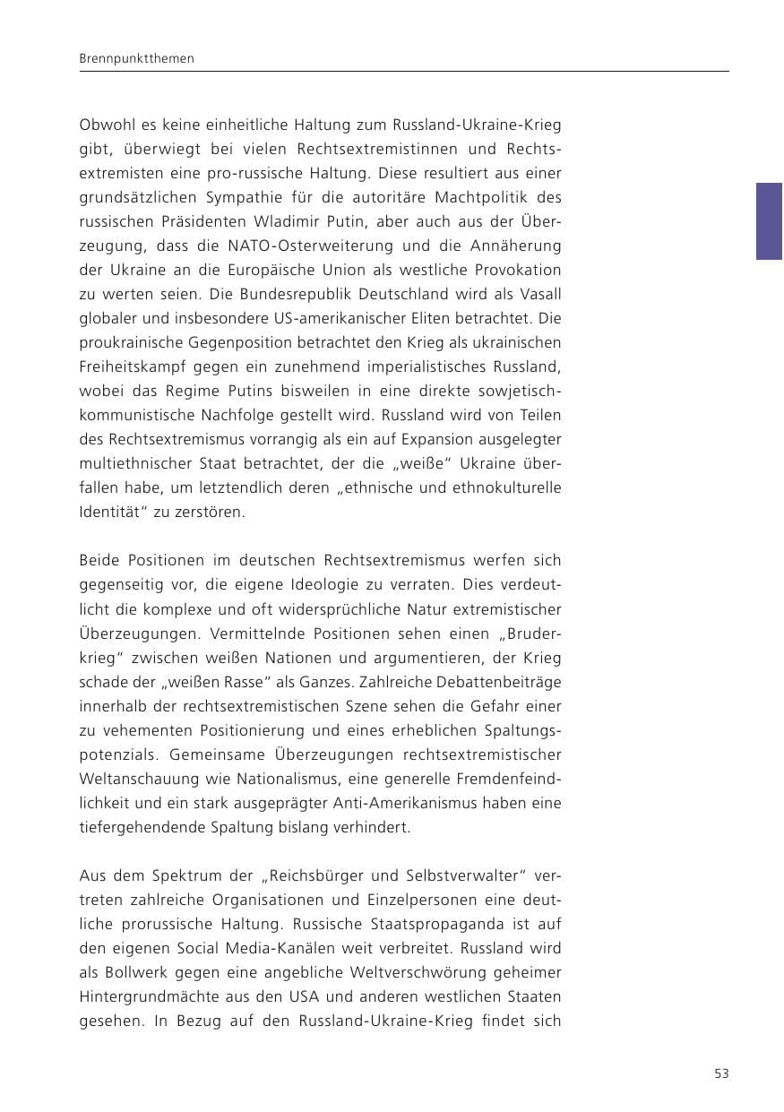 Seite 54 des Verfassungsschutzbericht 2024 Niedersachsen