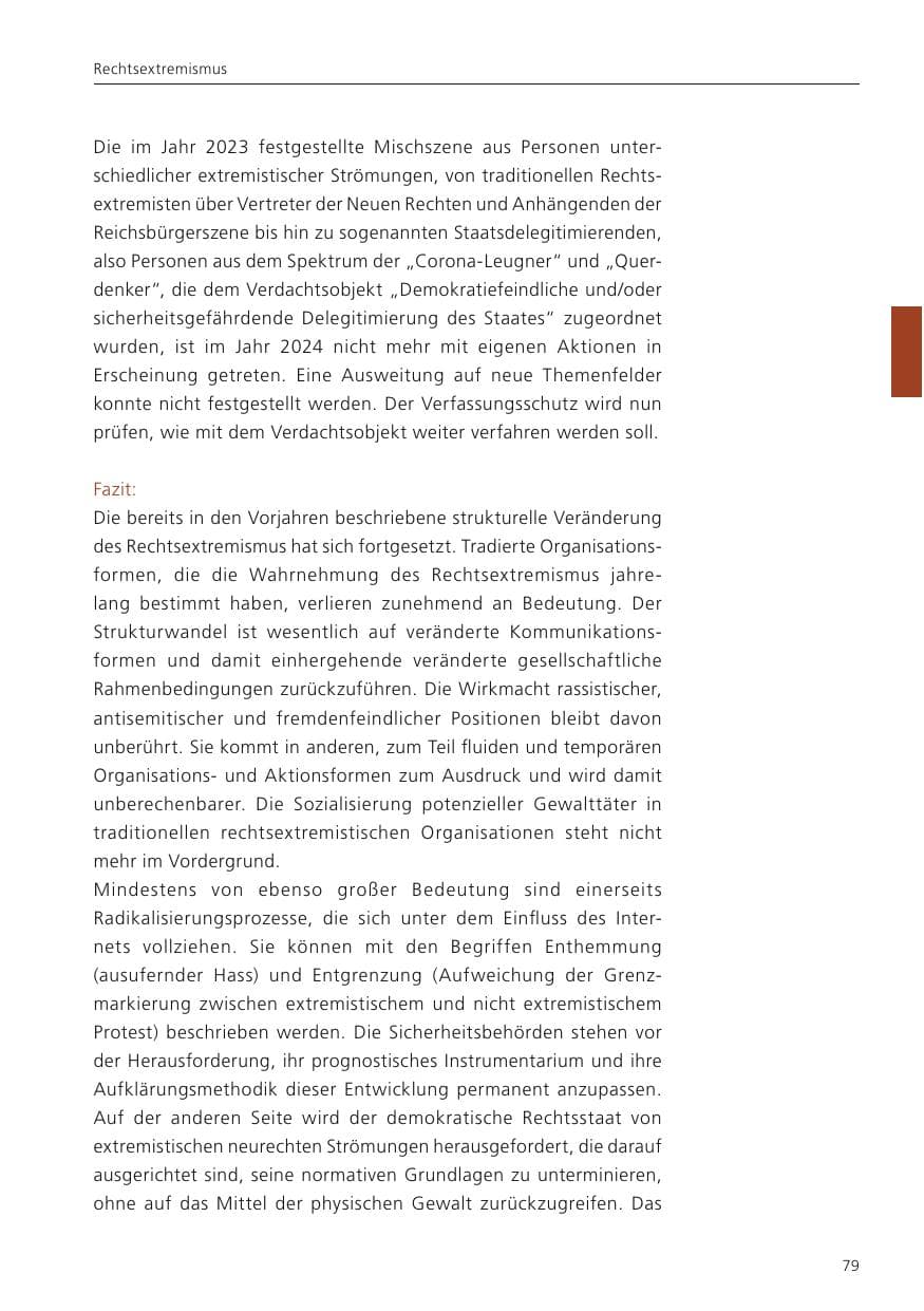Seite 80 des Verfassungsschutzbericht 2024 Niedersachsen