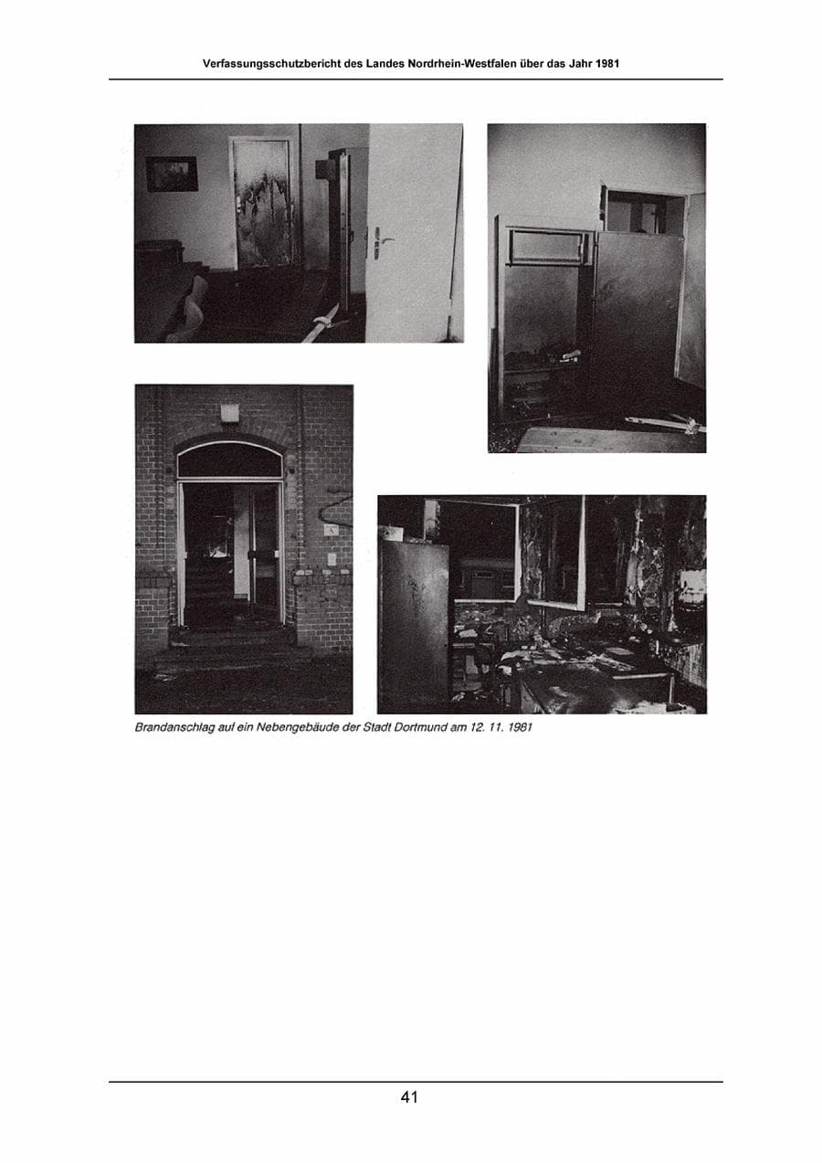 Seite 41 des Verfassungsschutzbericht 1981 Nordrhein-Westfalen
