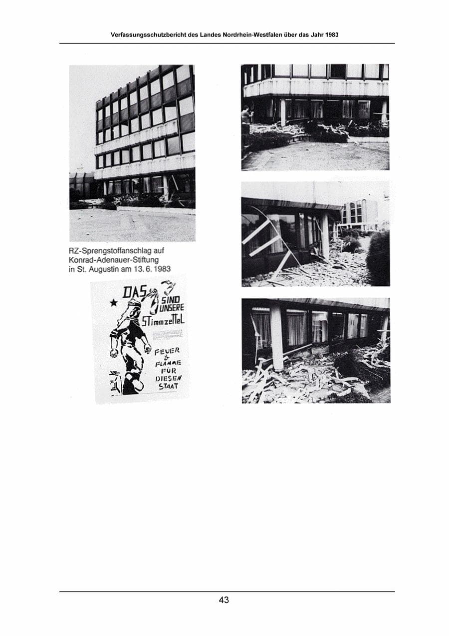 Seite 43 des Verfassungsschutzbericht 1983 Nordrhein-Westfalen