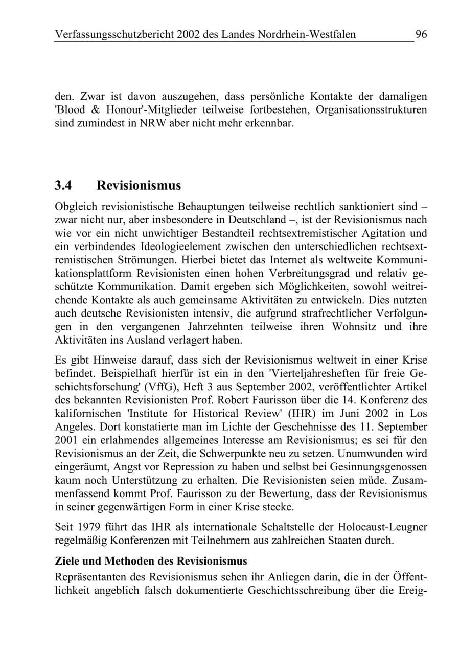 Seite 95 des Verfassungsschutzbericht 2002 Nordrhein-Westfalen