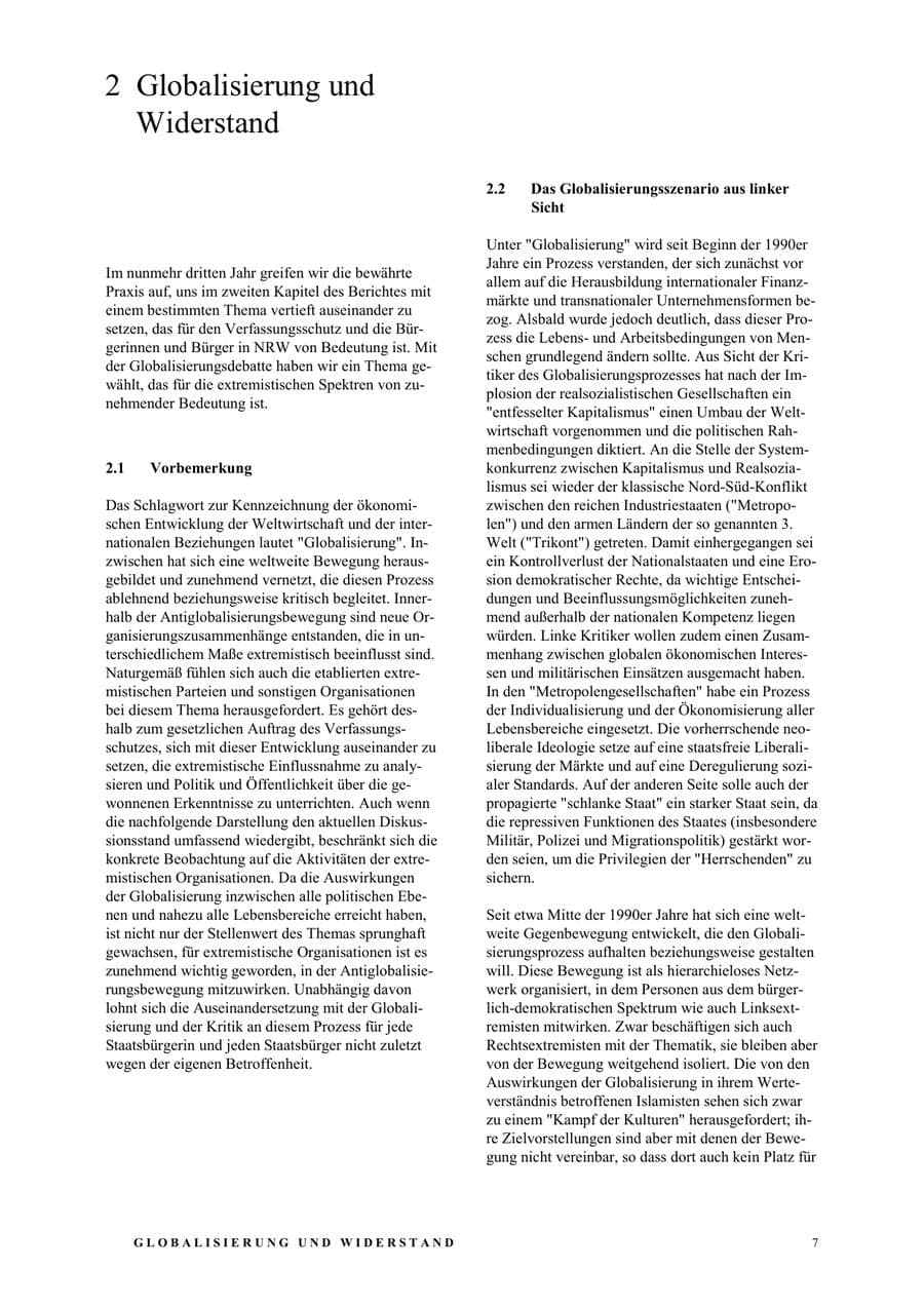 Seite 13 des Verfassungsschutzbericht 2003 Nordrhein-Westfalen