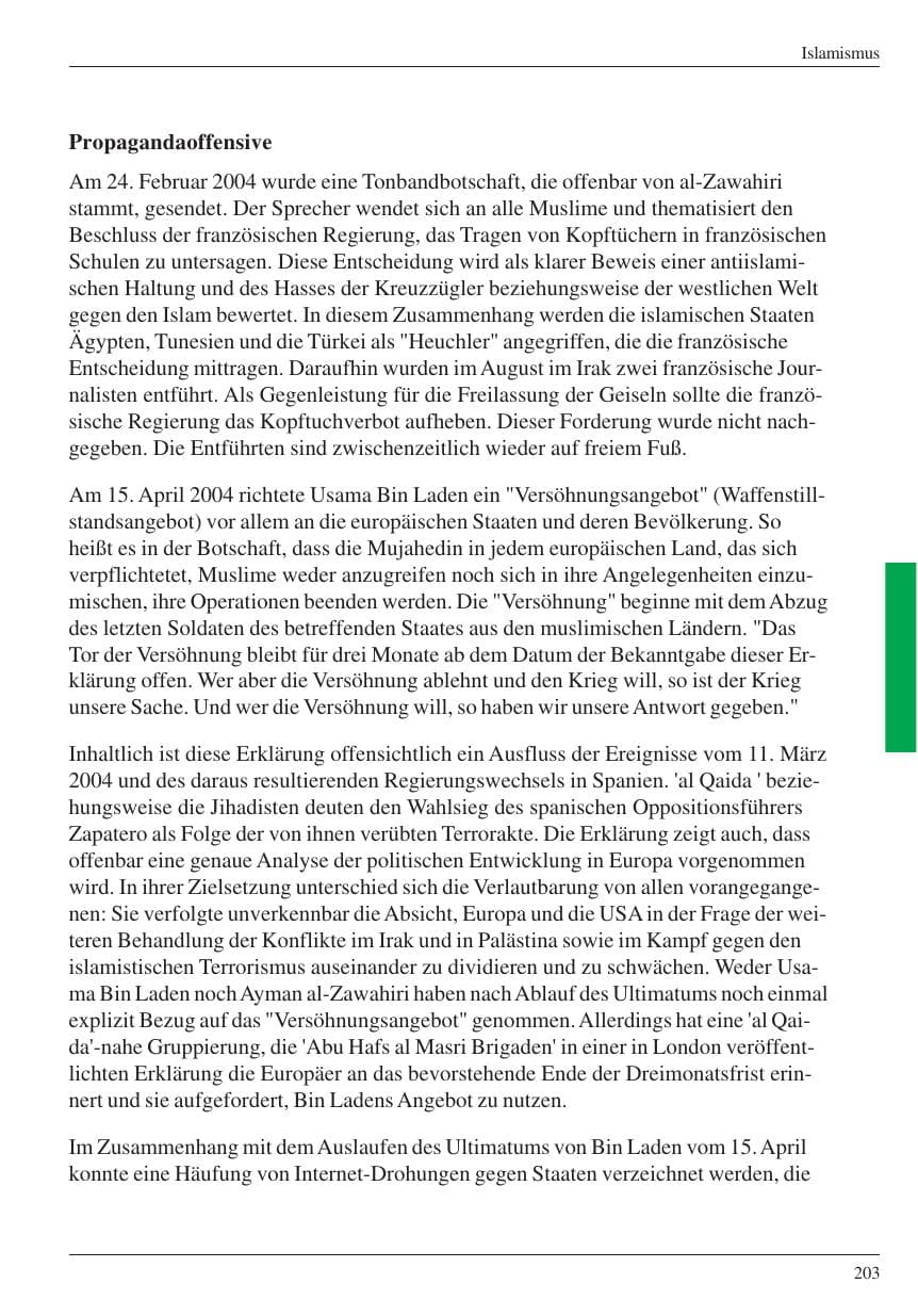 Seite 205 des Verfassungsschutzbericht 2004 Nordrhein-Westfalen