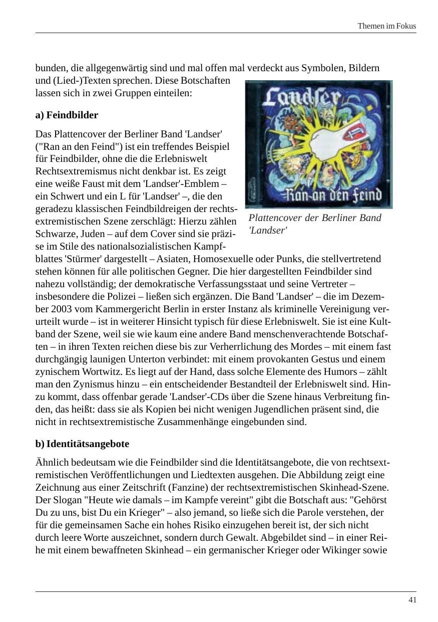 Seite 43 des Verfassungsschutzbericht 2004 Nordrhein-Westfalen
