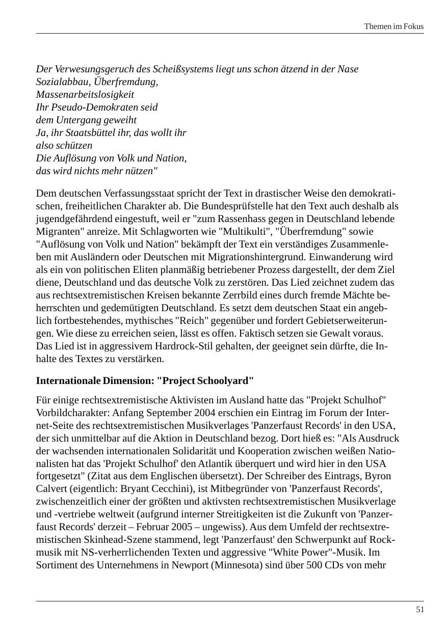 Seite 53 des Verfassungsschutzbericht 2004 Nordrhein-Westfalen