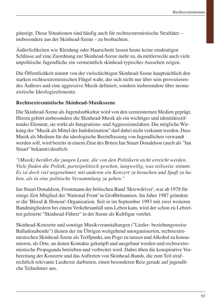 Seite 95 des Verfassungsschutzbericht 2004 Nordrhein-Westfalen