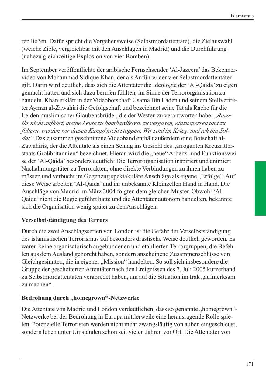 Seite 173 des Verfassungsschutzbericht 2005 Nordrhein-Westfalen