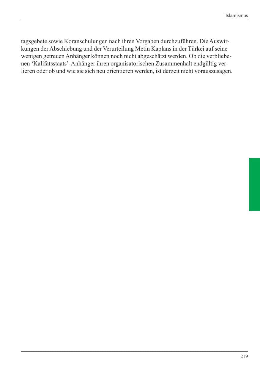 Seite 221 des Verfassungsschutzbericht 2005 Nordrhein-Westfalen