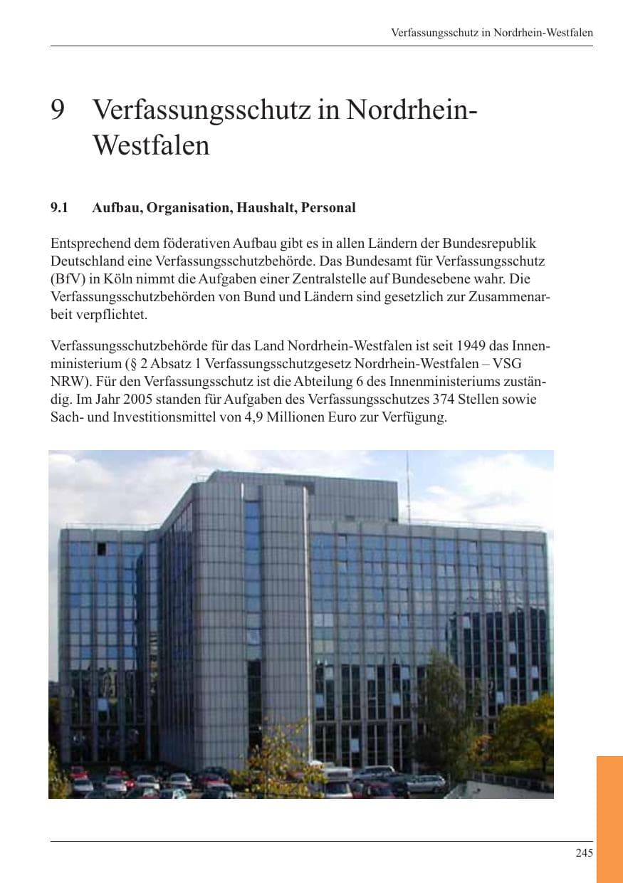 Seite 247 des Verfassungsschutzbericht 2005 Nordrhein-Westfalen