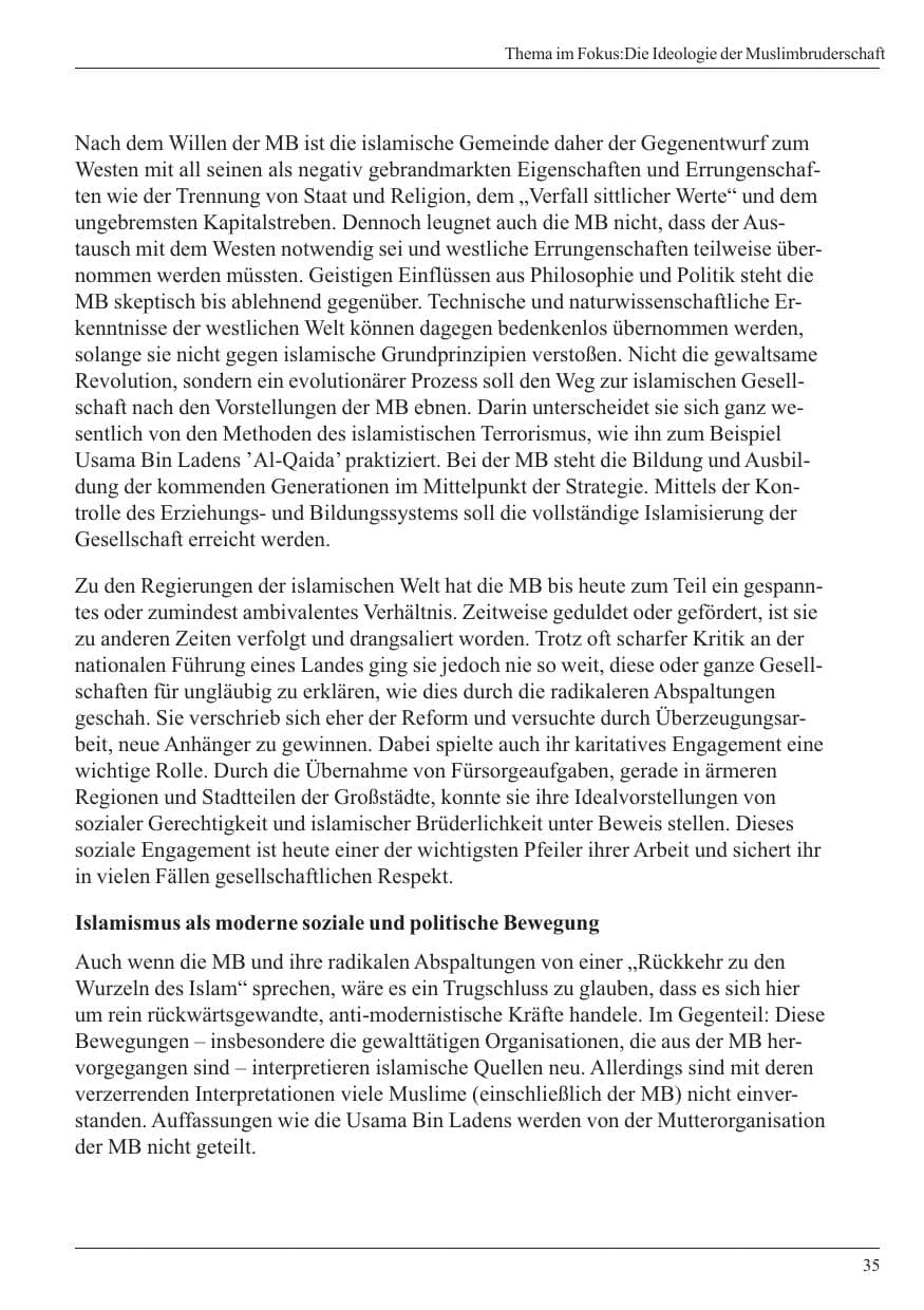 Seite 37 des Verfassungsschutzbericht 2005 Nordrhein-Westfalen