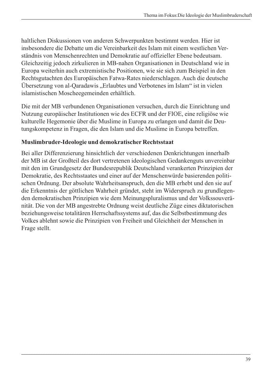 Seite 41 des Verfassungsschutzbericht 2005 Nordrhein-Westfalen