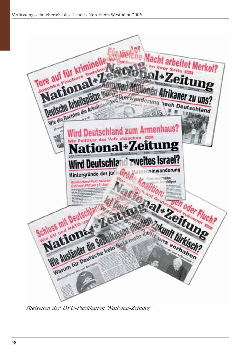 Seite 50 des Verfassungsschutzbericht 2005 Nordrhein-Westfalen