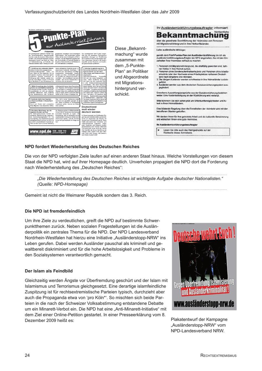 Seite 25 des Verfassungsschutzbericht 2009 Nordrhein-Westfalen