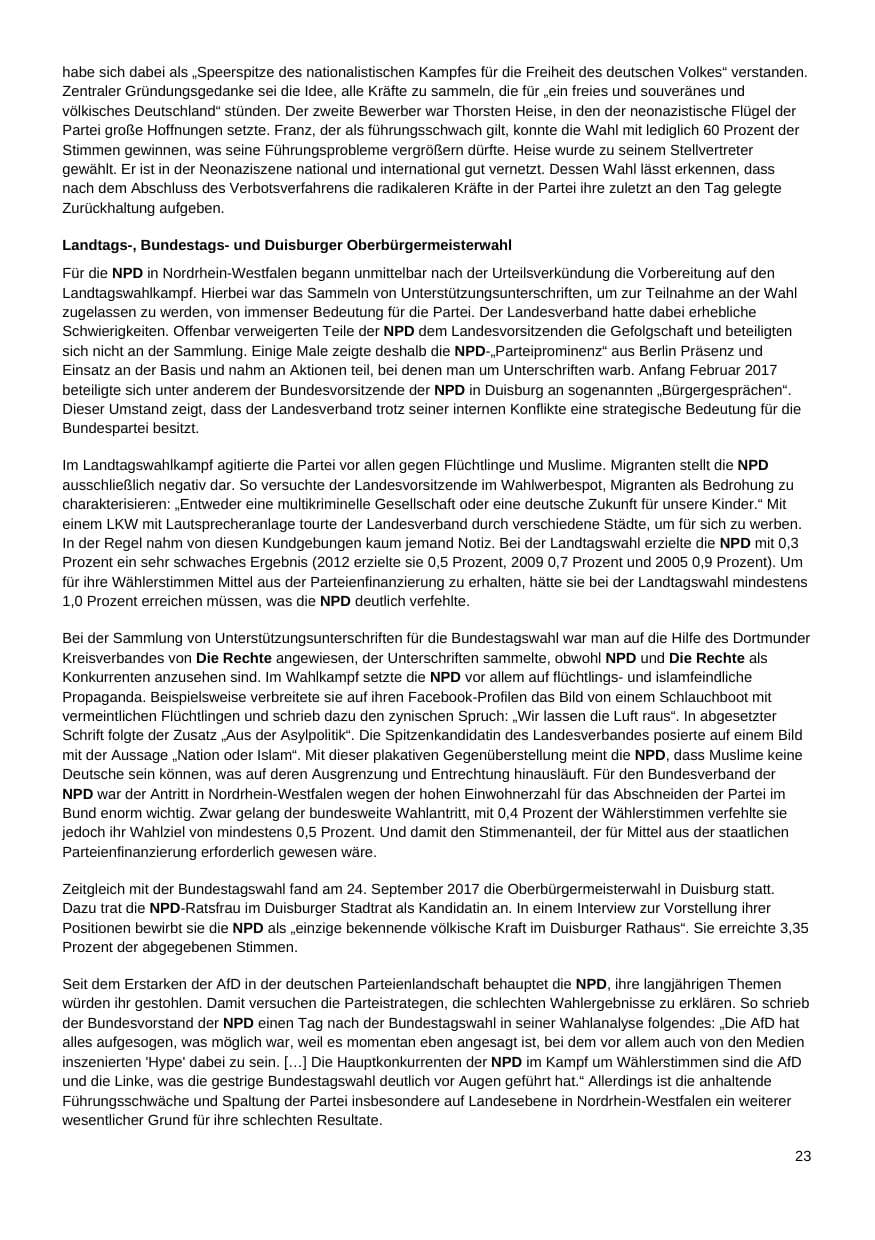Seite 24 des Verfassungsschutzbericht 2017 Nordrhein-Westfalen