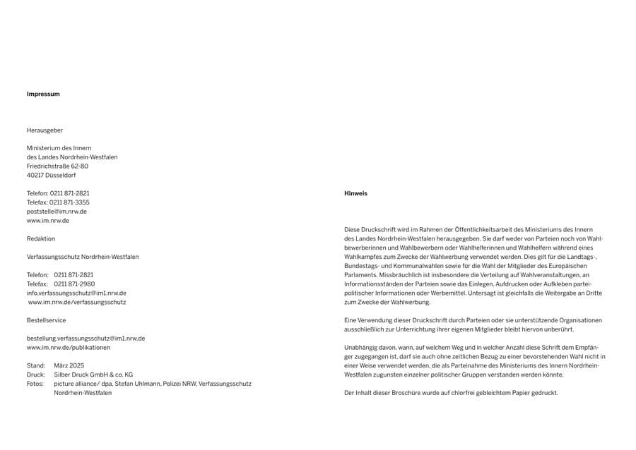 Seite 188 des Verfassungsschutzbericht 2024 Nordrhein-Westfalen