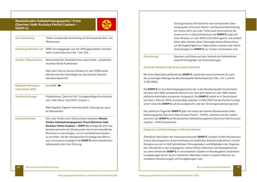 Seite 99 des Verfassungsschutzbericht 2024 Nordrhein-Westfalen