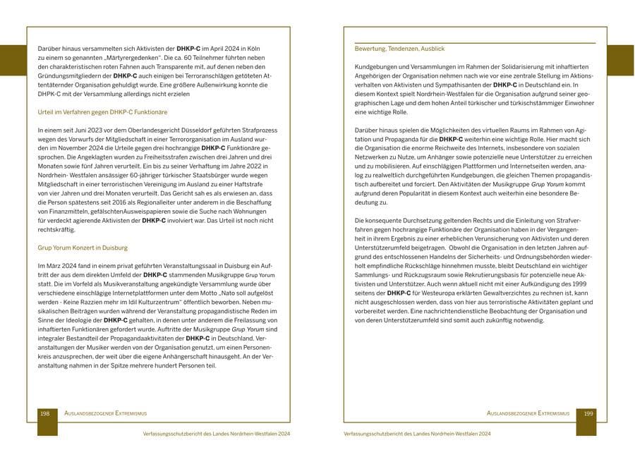 Seite 100 des Verfassungsschutzbericht 2024 Nordrhein-Westfalen