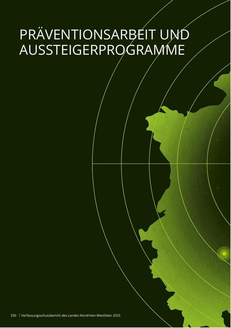 Seite 330 des Verfassungsschutzbericht 2025 Nordrhein-Westfalen