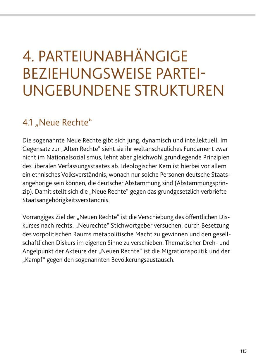 Seite 115 des Verfassungsschutzbericht 2023 Bund