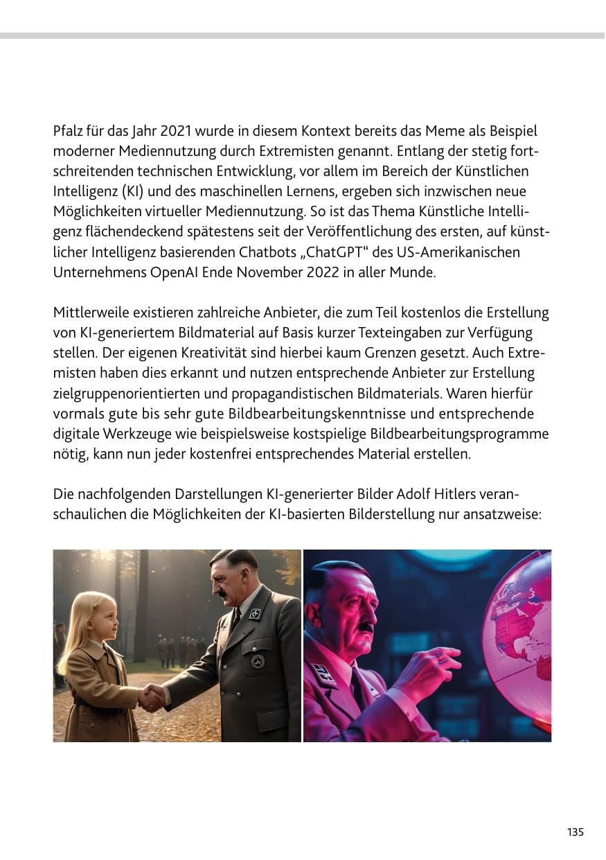 Seite 135 des Verfassungsschutzbericht 2023 Bund