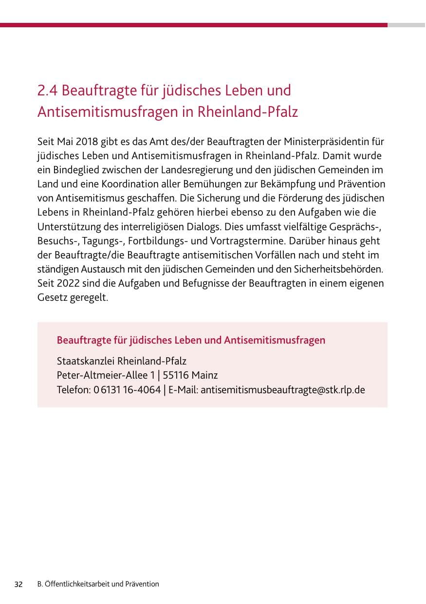 Seite 32 des Verfassungsschutzbericht 2023 Bund