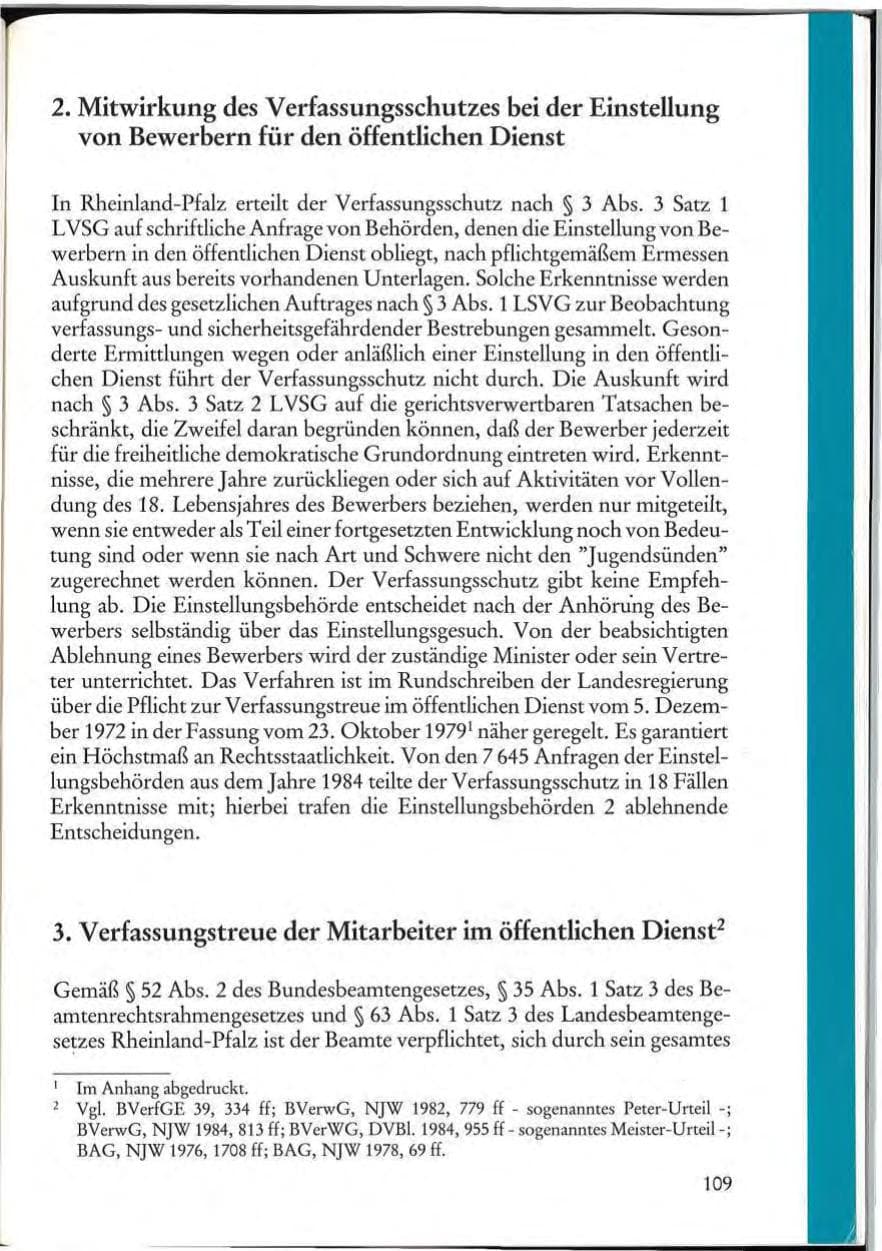 Seite 111 des Verfassungsschutzbericht 1984 Rheinland-Pfalz