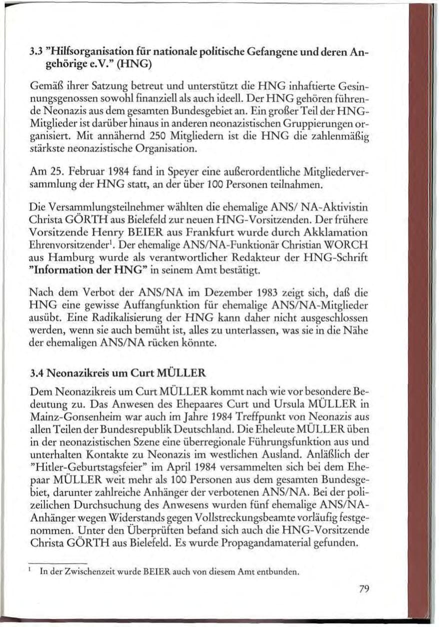 Seite 81 des Verfassungsschutzbericht 1984 Rheinland-Pfalz