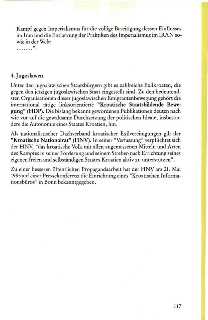 Seite 119 des Verfassungsschutzbericht 1985 Rheinland-Pfalz