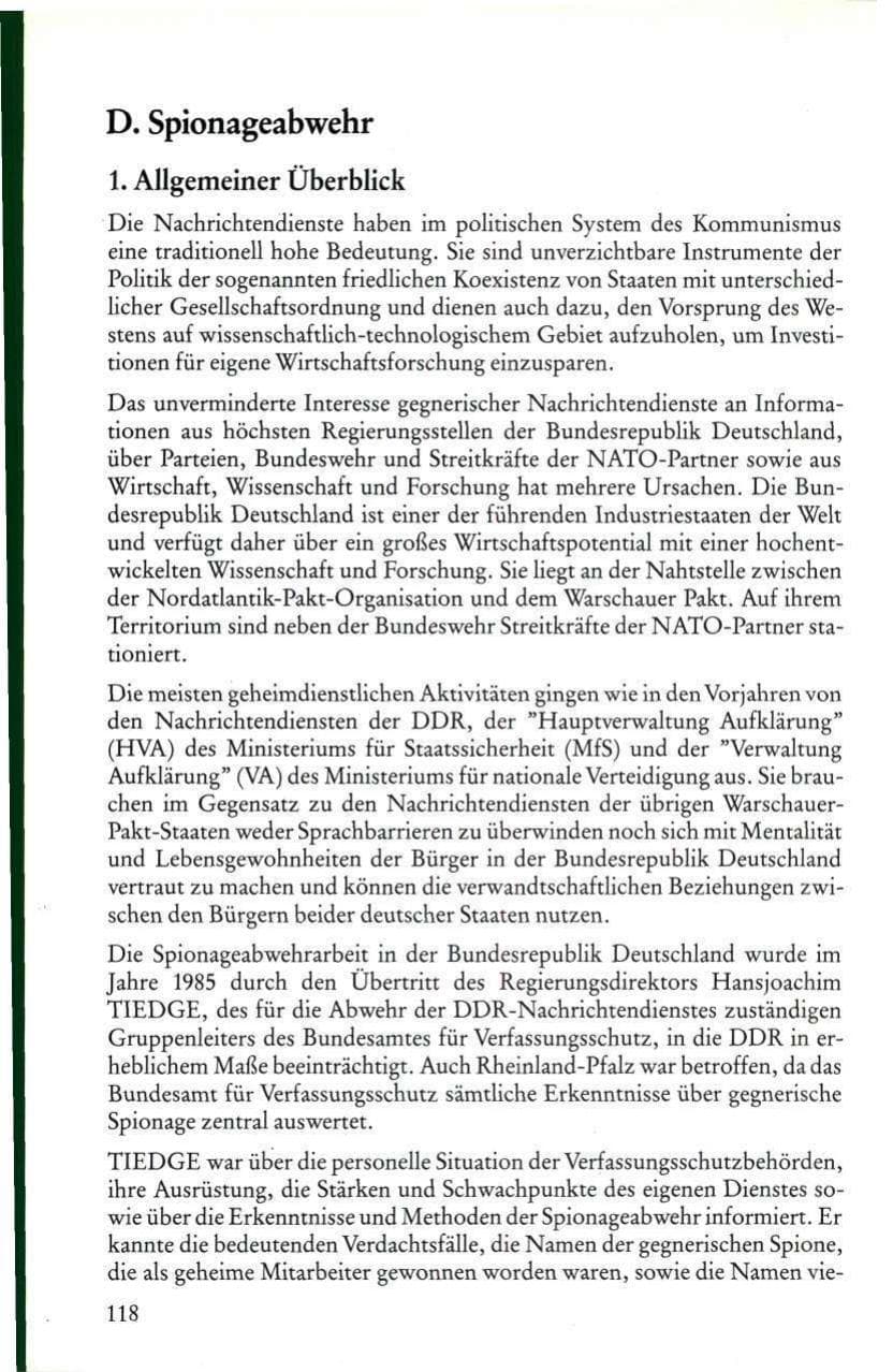 Seite 120 des Verfassungsschutzbericht 1985 Rheinland-Pfalz