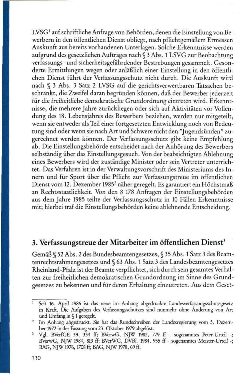 Seite 132 des Verfassungsschutzbericht 1985 Rheinland-Pfalz