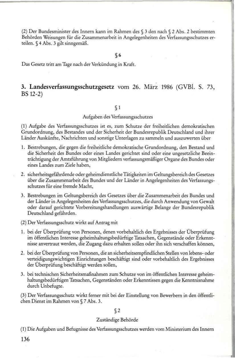 Seite 138 des Verfassungsschutzbericht 1985 Rheinland-Pfalz