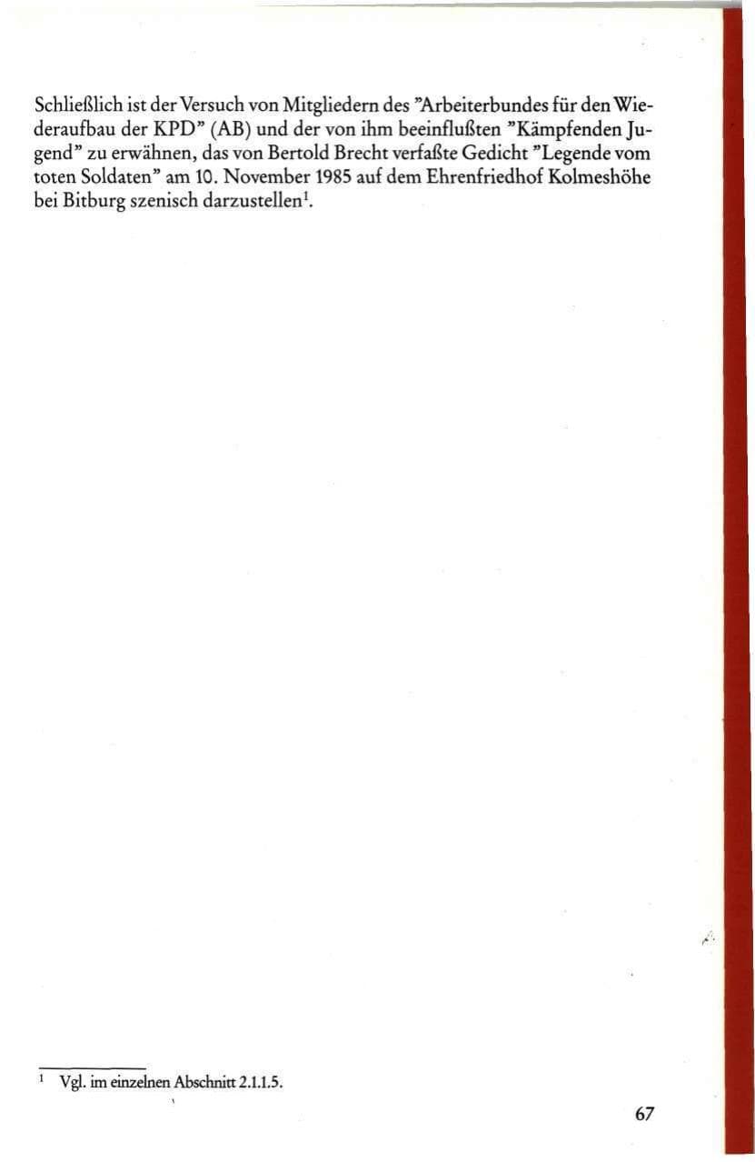 Seite 69 des Verfassungsschutzbericht 1985 Rheinland-Pfalz